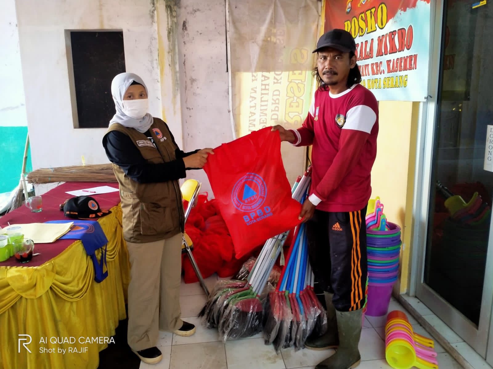 Pendistribusian Bantuan Logistik untuk Korban Bencana Banjir dan rumah roboh Hari : Rabu Tgl : 15 September 2021 Waktu : 15.00 WIB s/d selesai