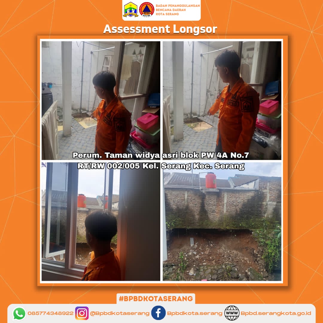 Assessment Longsong Yang Di Sebabkan Oleh Faktor Alam (Hujan dengan Intensitas Tinggi serta Air irigasi yang mengeluap mengakibatkan tanah terkikis sehingga terjadi longsor)