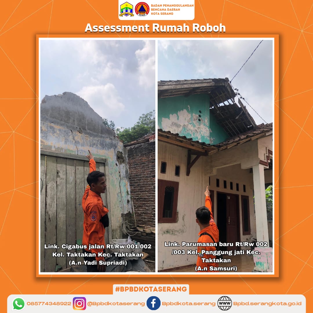 Assesment (2) Rumah Roboh Di Wilayah Kecamatan Taktakan