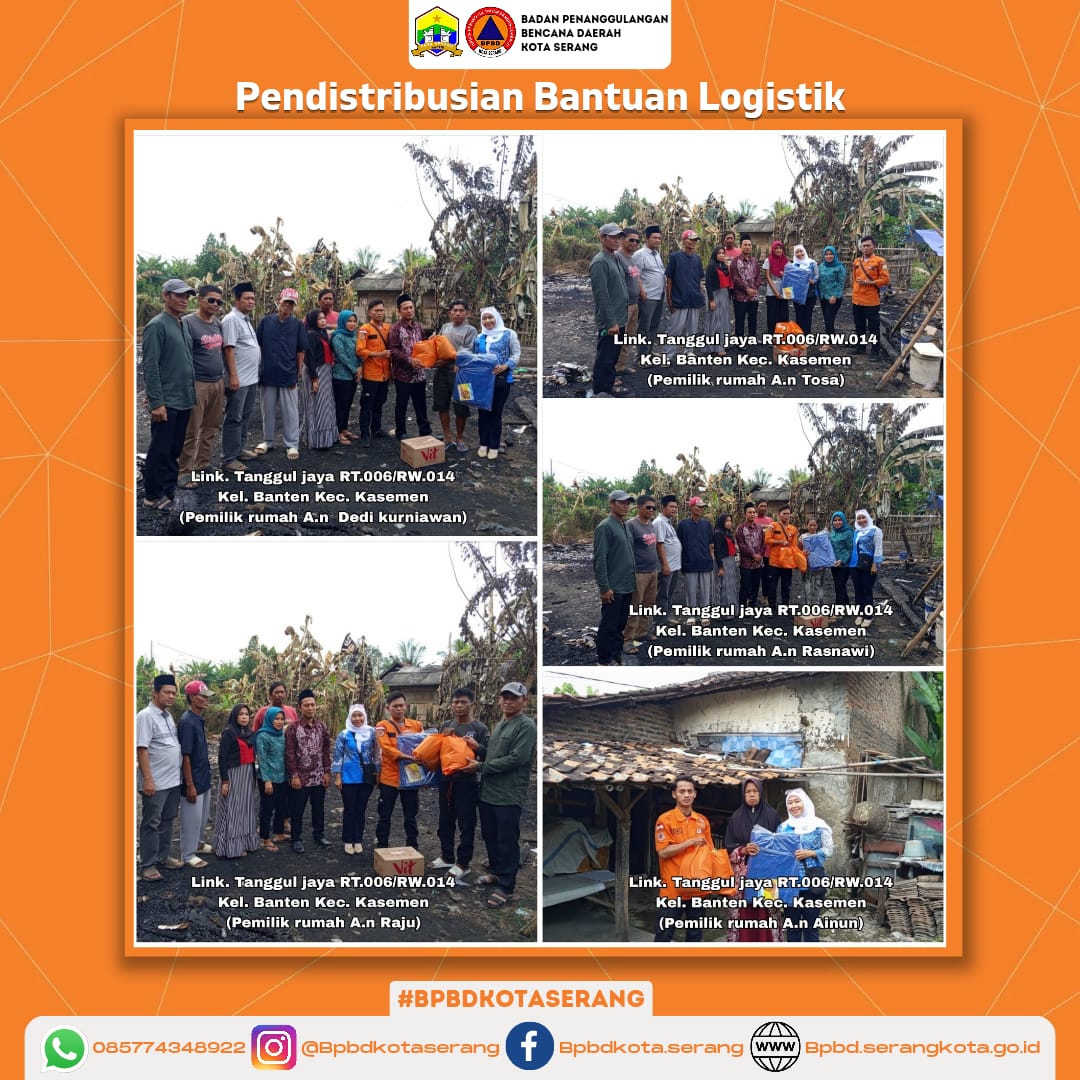 Assessment Pendistribusian Bantuan Logistik untuk Korban Kebakaran Rumah & Rumah Roboh