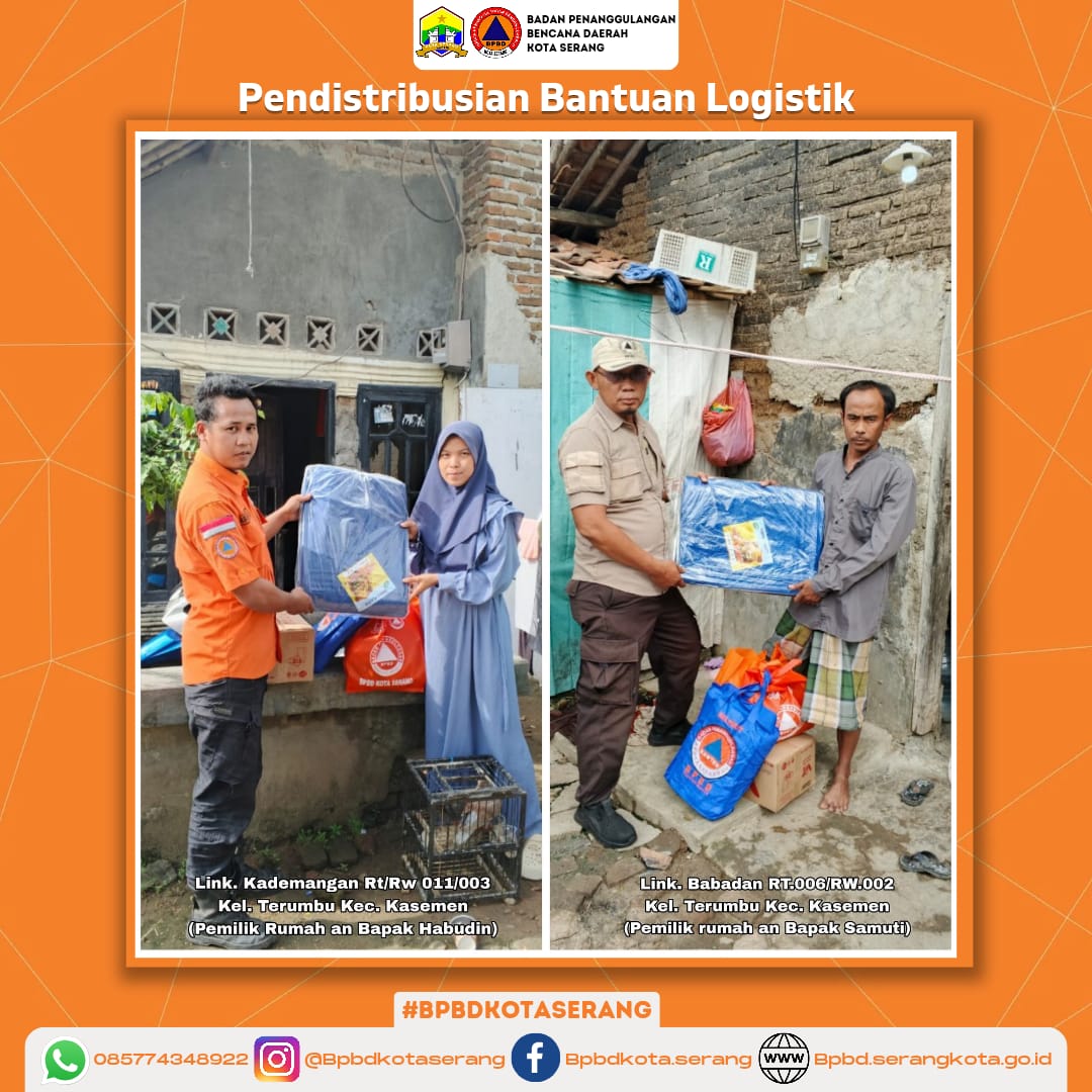 Update Info Pendistribusian Bantuan Logistik Untuk Korban Rumah Roboh