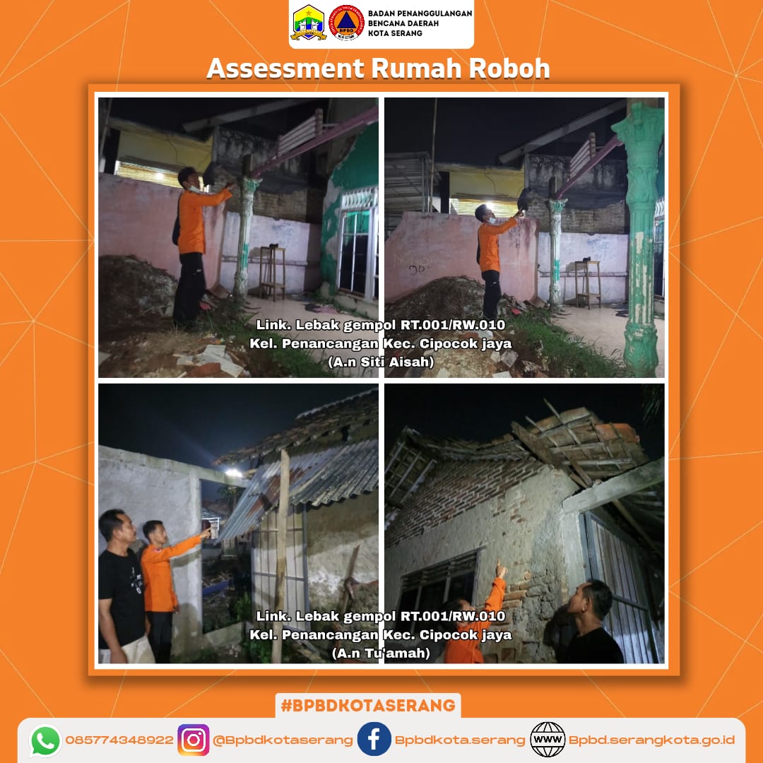 Assesment Rumah 2 (Dua) Roboh Yang Di Sebabkan Faktor alam (hujan & angin kencang)