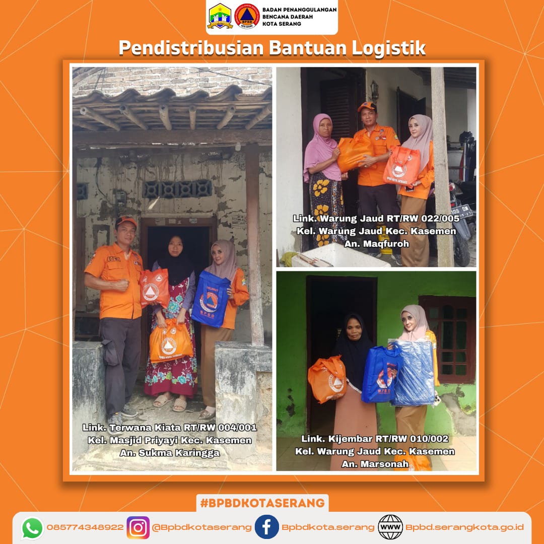 Update Assesment & Pendistribusian Bantuan Logistik untuk Korban Rumah Roboh