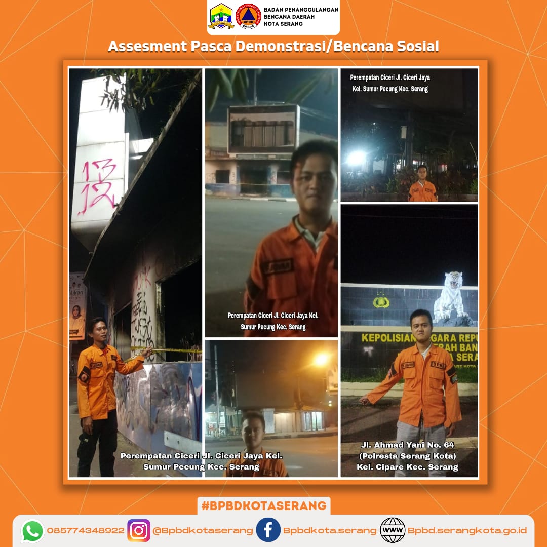 Assessment Pasca Demonstrasi / Bencana Sosial Di Wilayah Kota Serang 