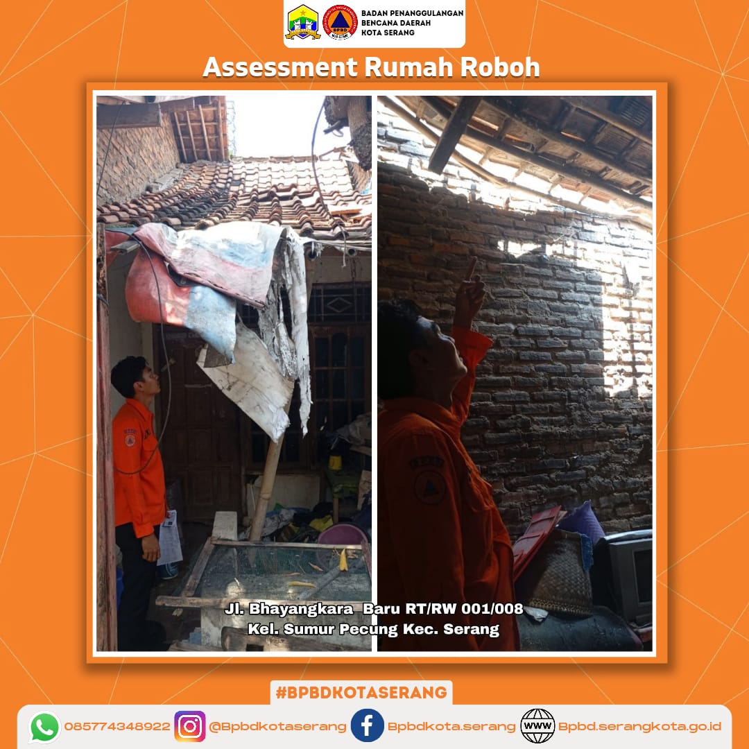 Assesment Rumah Roboh Di Sebabkan Faktor Alam (Angin Kencang)