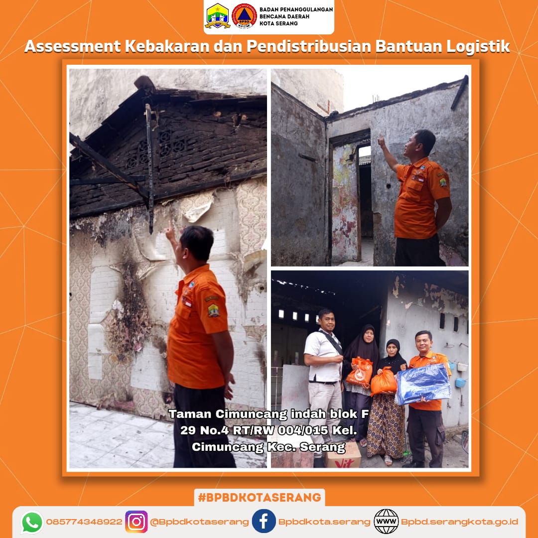 Assesment Kebakaran Rumah dan Pendistribusian Bantuan Logistik 