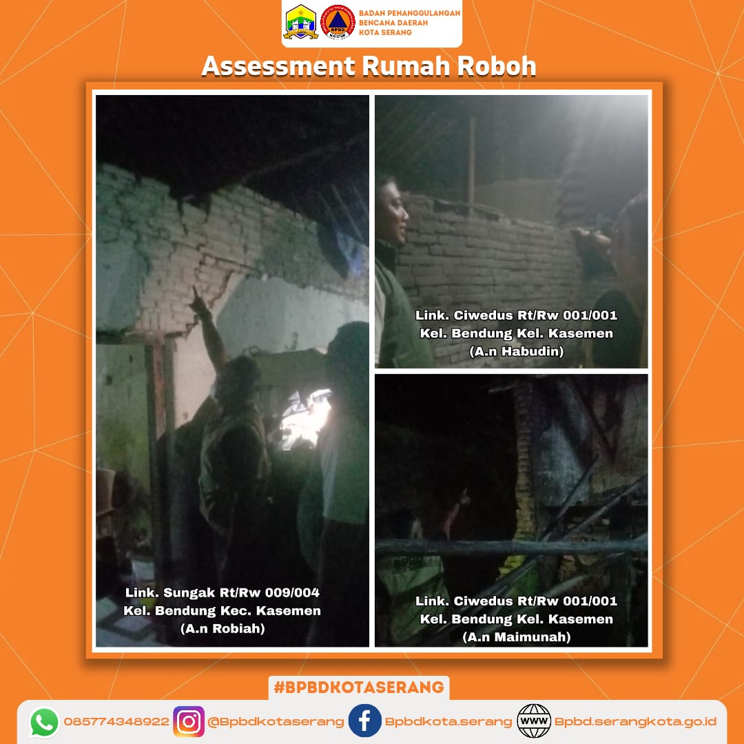 Assesment 3 (Tiga) Rumah Roboh Di Wilayah Kec. Kasemen