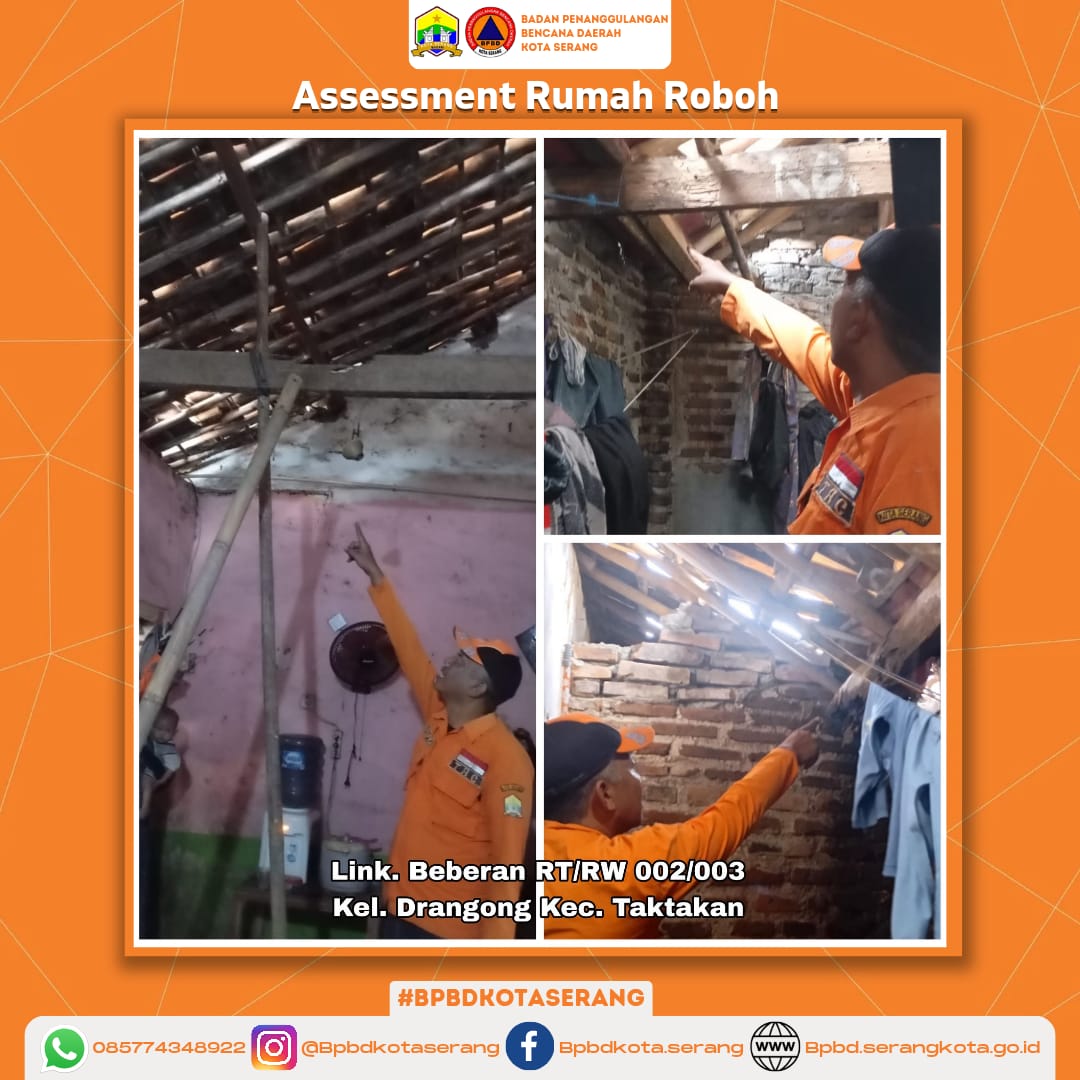 Assesment Rumah Roboh Di Wilayah Kecamatan Taktakan