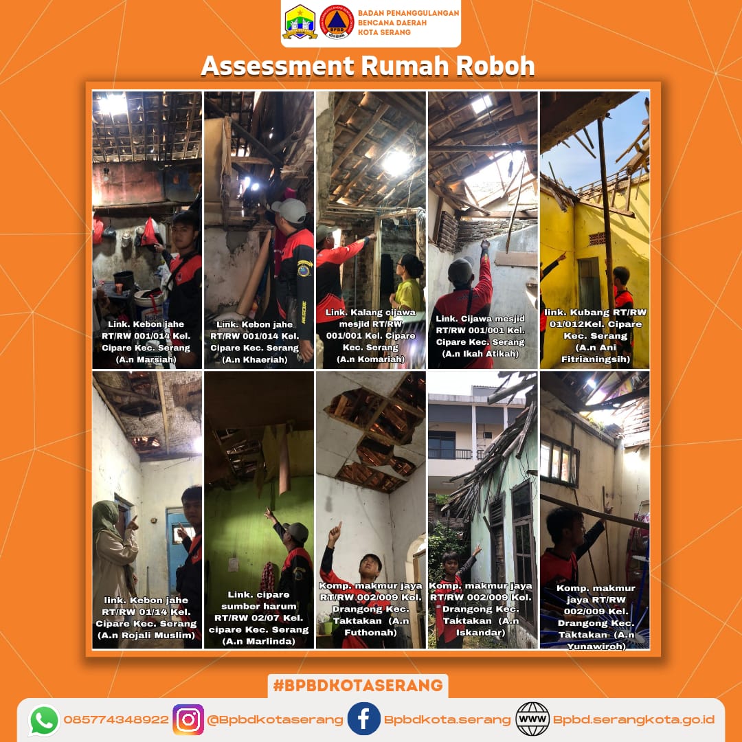 Assesment 10 (Sepuluh) Rumah Roboh Di Wilayah Kota Serang