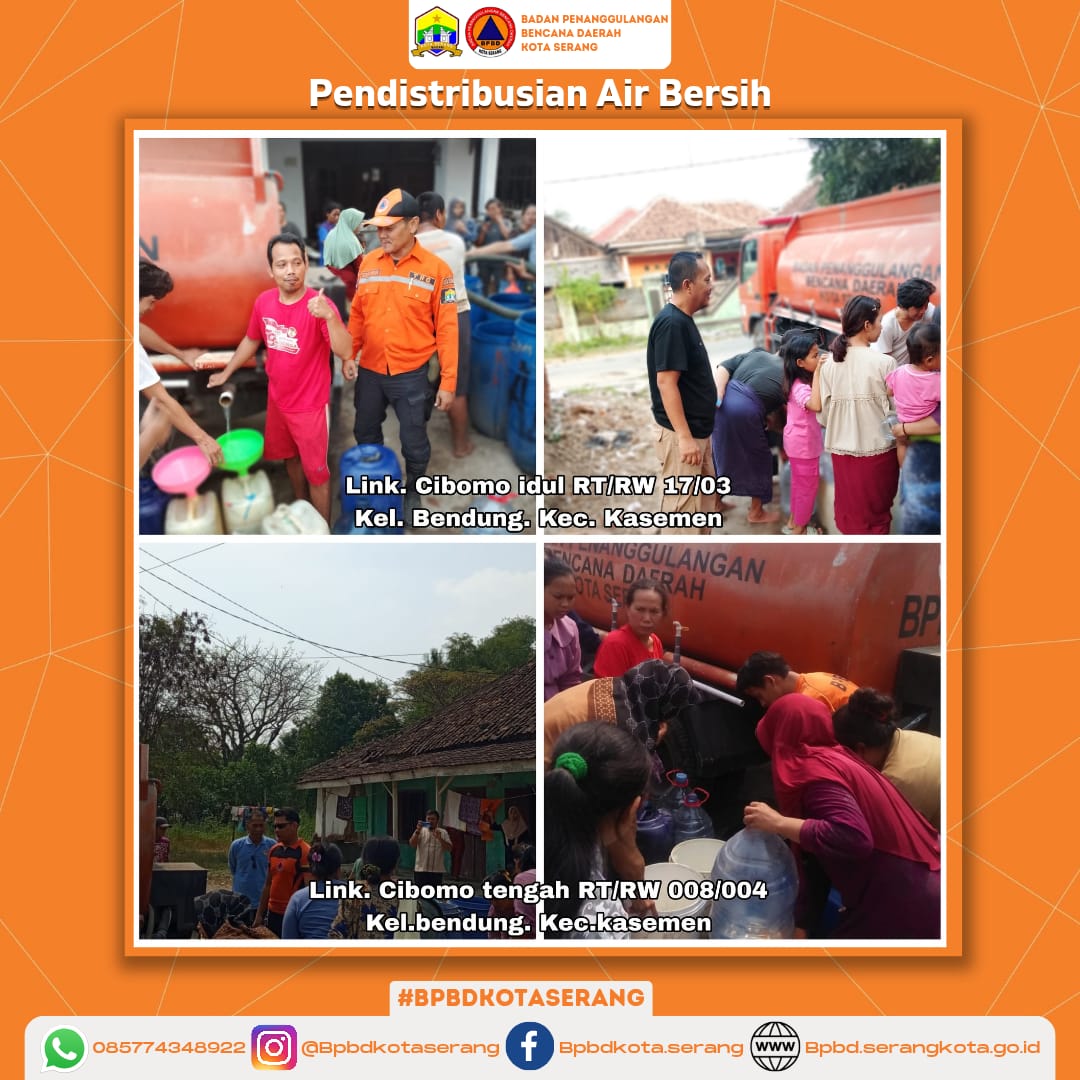 Pendistribusian Air Bersih Untuk korban Kekeringan (Krisis Air Bersih)