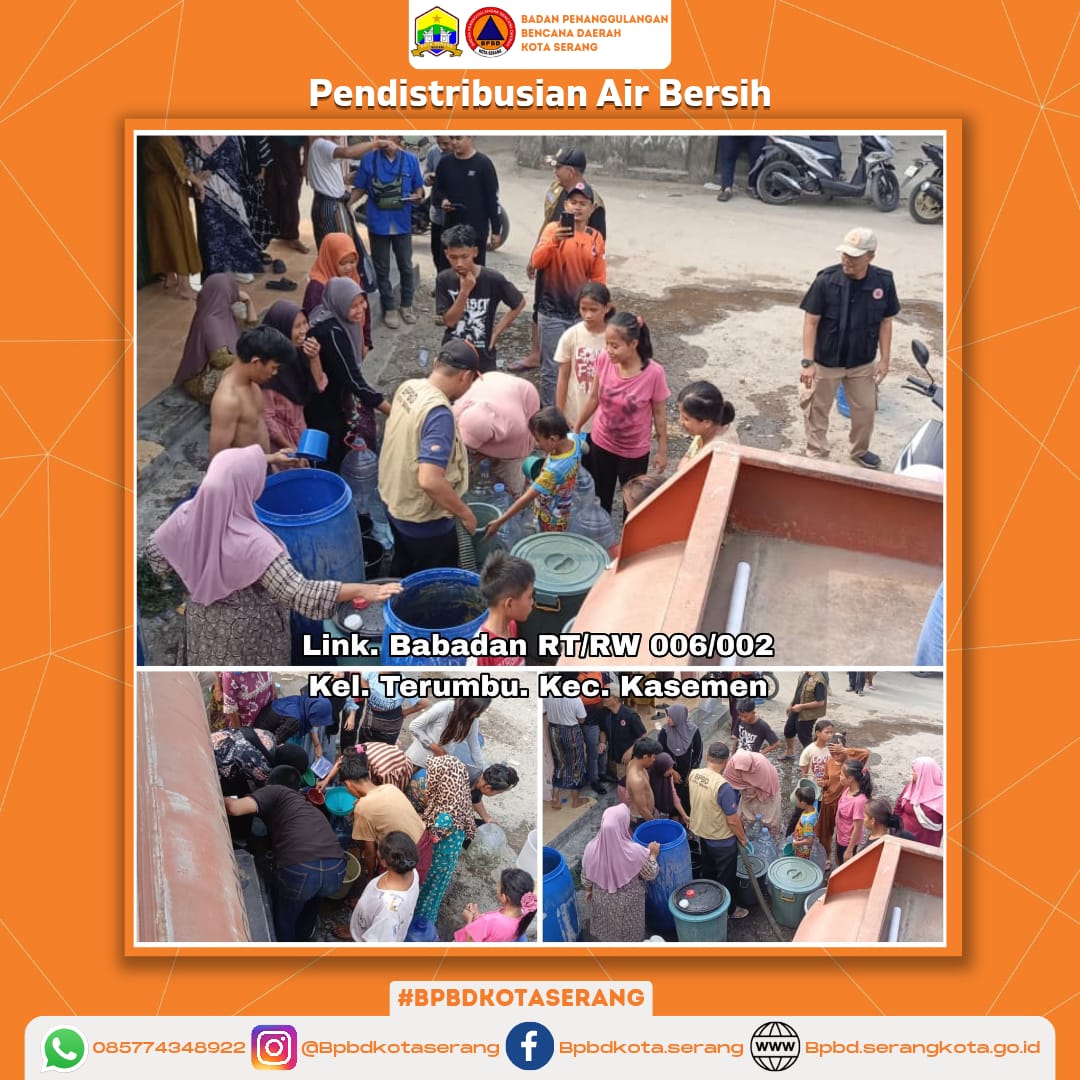 " Pendistribusian Air Bersih Untuk Korban Kekeringan (Krisis Air Bersih), Jum'at 31 Juli 2026 "